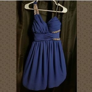 Royal Blue Homecoming Dress